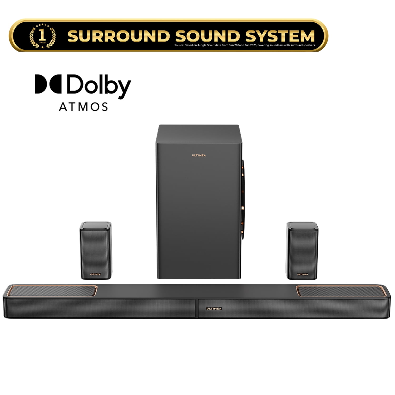 ULTIMEA Dolby Atmos サウンドバー ULTIMEA 5.1.2ch Sound Bar with Dolby Atmos, Surround Sound System