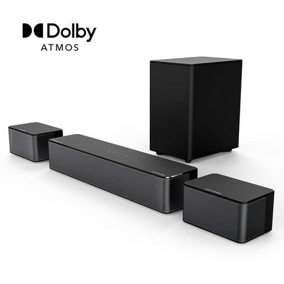ULTIMEA 5.1 Dolby Atmos Sound Bar, 410W Surround Sound Bar for TV with Wireless Subwoofer, 3D Surround Sound System, Surround and Bass Adjustable Home Theater Systems TV Speakers, Poseidon D60 , 2023