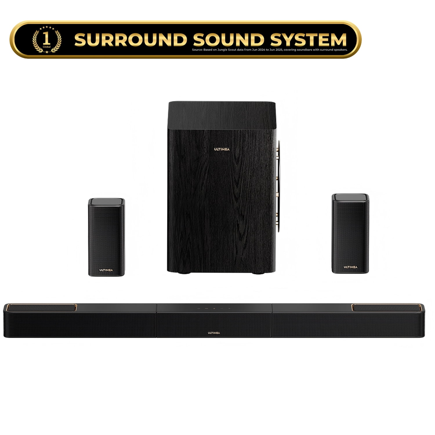 ULTIMEA 7.1.4ch Sound Bar with Dolby Atmos, Surround Sound System