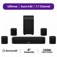 thumbnail image 1 of ULTIMEA 7.1ch Virtual Surround Sound Bar, Soundbar for Smart TV with Subwoofer, OPT/AUX/BT, Aura A40, 1 of 9