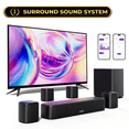 thumbnail interactive-video image 1 of ULTIMEA 7.1ch Virtual Surround Sound Bar, Soundbar for Smart TV with Subwoofer, OPT/AUX/BT, Aura A40, 1 of 12