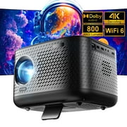 ULTIMEA Netflix-Certified Projector 4K Decoding with 800 ANSI Lumens, Dolby Audio Projector with WiFi 6 and Bluetooth 5.3, Auto Screen Adaptation & Object Avoidance, Apollo P50 Smart Series