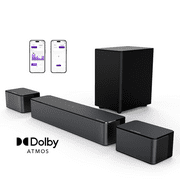 "ULTIMEA 5.1 Sound Bar - Wireless Subwoofer, Dolby Atmos, 450W Peak Power - Immersive TV Audio Experience"