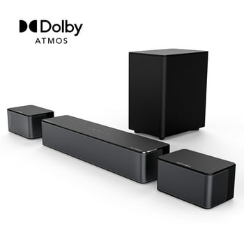 ULTIMEA Poseidon M4T 5.1 Dolby Atmos Sound Bar, 410W Peak Power Surround Sound Bar, Bluetooth