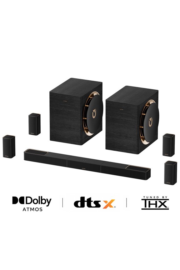 9.2.6 THX-Tuned Wireless Surround Sound System w/Dolby Atmos & DTS:X, Dual 10 Subwoofers, 18Hz Low Frequency, 2000W Peak Power, 8K Pass-Through, AVR Grade Sound Bar, Skywave X100 Dual