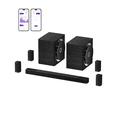 thumbnail image 1 of ULTIMEA 9.2.6 THX-Tuned Wireless Surround Sound System w/Dolby Atmos & DTS:X, Dual 10” Subwoofers, 18Hz Low Frequency, 2000W Peak Power, 8K Pass-Through, AVR Grade Sound Bar, Skywave X100 Dual, 1 of 14