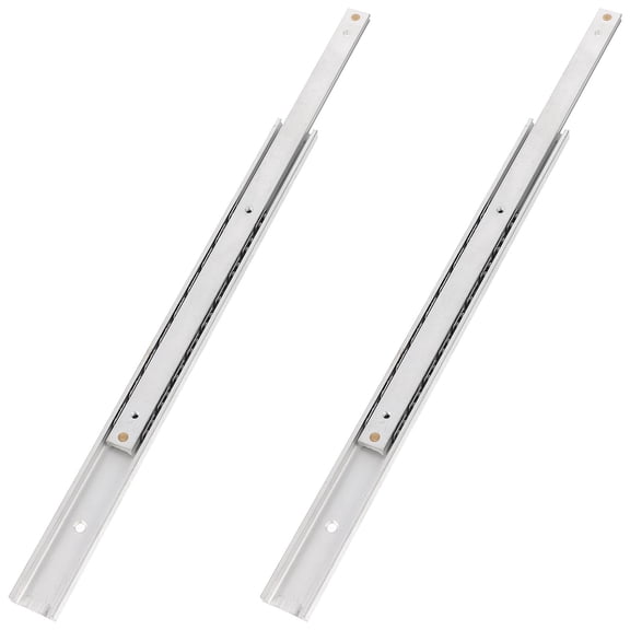 ULTNICE Cabinet Drawer Slides Thickened Plate Silver Aluminum for Drawers 1Pair