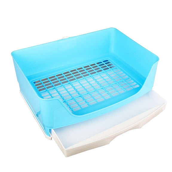 ULTNICE 1 Pc -splash Potty Plastic Sky-blue Pet Rabbit Toilet for Small Animals