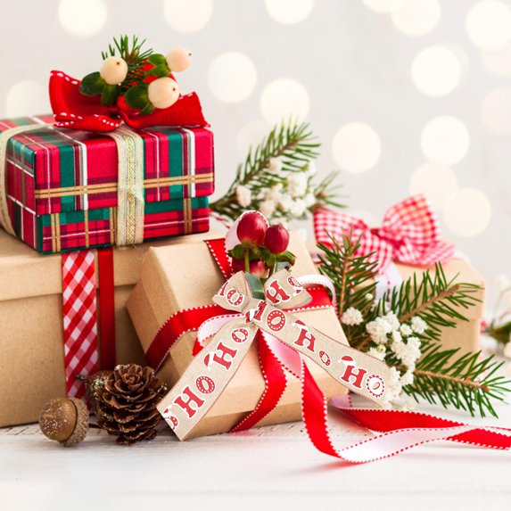 ULTNICE 1 Roll Holiday Ribbon Assorted Color for Packaging at Festival Events