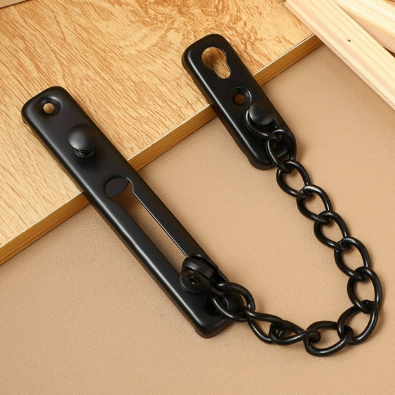 ULTNICE Door Safety Chain Black 304 Stainless Steel 1 Anti Theft
