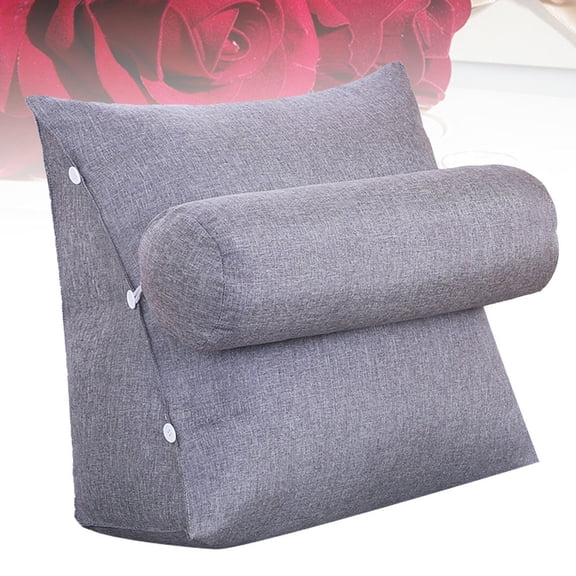 ULTNICE 1 Set Couch Pillow Set Linen Pressure Distribution Ergonomic Design for Home Dark Grey