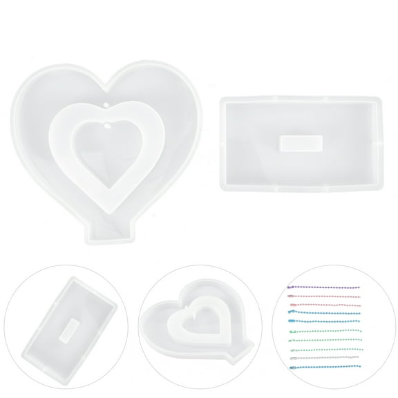 ULTNICE 1 Set Reusable Epoxy Resin Mold for Picture Frame Making Families White