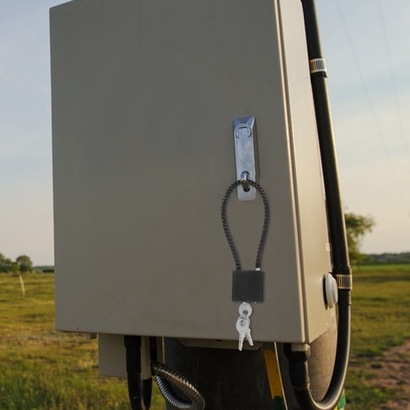 ULTNICE 1 Set Simple Design Cabinet Lock Door Security for School Gym and Office Use 4.72X1.30X0.59in