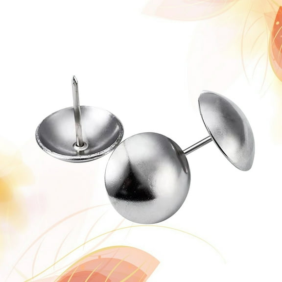 ULTNICE 100Pcs Decorative Nail Heads Large Headed Nails for Home and Office