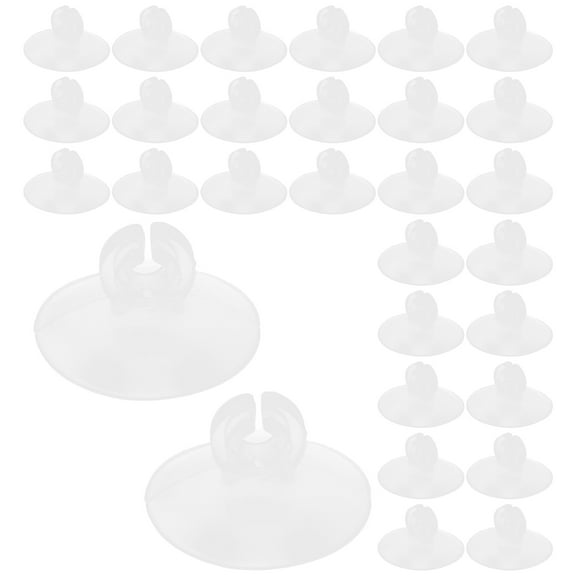 ULTNICE 100Pcs Suction Cup Light Clips for Hanging Holiday Lights Transparent Plastic Mini Design Outdoor Use