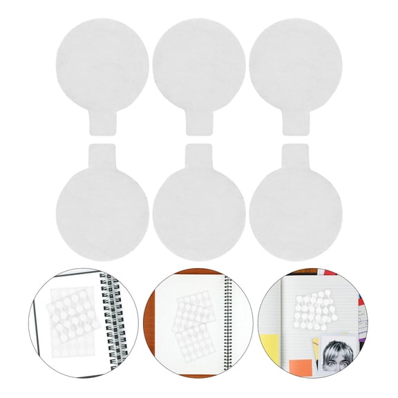 ULTNICE 100pcs Adhesive Dots Circle Stickers Transparent Sealing Projects present Boxes