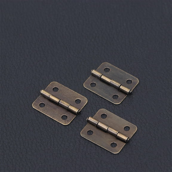 ULTNICE 100pcs Door Hinge Green Bronze for Easy to Install and Remove DIY Accessories