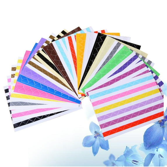 ULTNICE 102 Pcs per Sheet Scrapbooking Photo Mounting Assorted Color Corner Stickers for Diary Album Enthusiasts