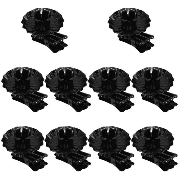ULTNICE 10Pack Black Iron Candlestick Holder for Christmas Holiday Decorative Items Prevent Tipping Over
