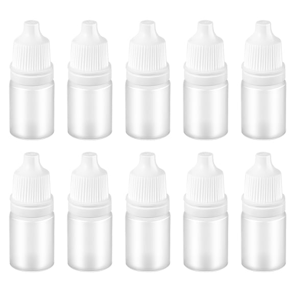 ULTNICE 10Pcs Clear Plastic Applicator Bottles for Liquid Storage and Leak Proof Dispensing