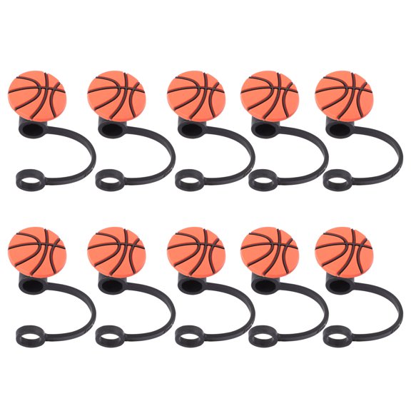 ULTNICE 10Pack Reusable Drinking Straw Plugs Dustproof Silicone for Daily Use Friends