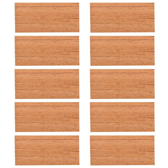 ULTNICE 10Pcs Cedar Sheets Assorted Color Rectangular Simple Design for Storage Humidity Control 5.9x2.6x0.01in