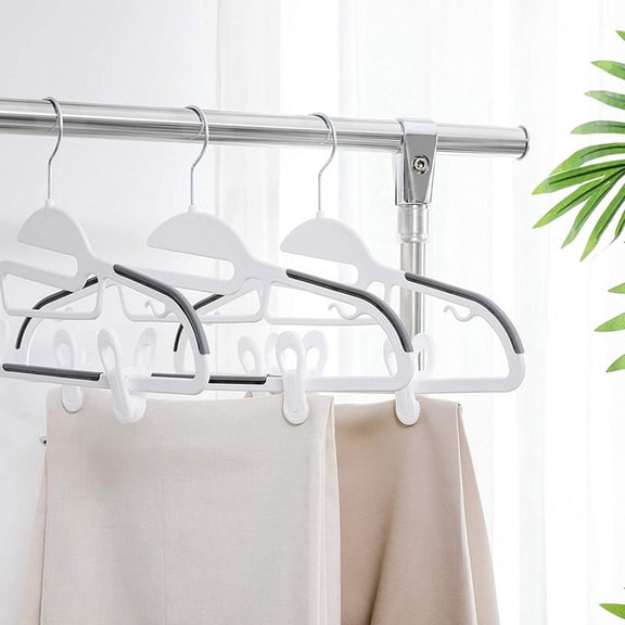 ULTNICE 10Pcs Foldable Clothes Clips Non Slip Plastic Hanger Clips for Laundry 7.0x4.0x2.5in