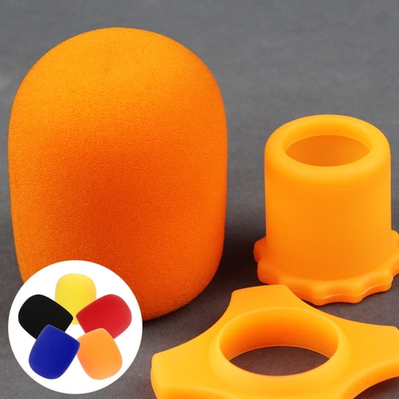 ULTNICE 10Pcs Handheld Mic Covers Assorted Colors Sponge Material Windshield for Microphones