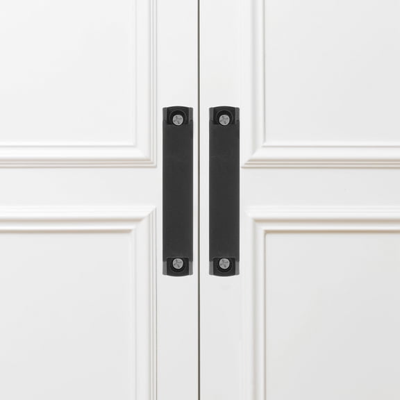 ULTNICE 10Pcs Nylon Cabinet Bar Pulls Black Anti Corrosion Handles for Cupboards and Electric Boxes