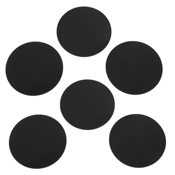 ULTNICE Acrylic Round Display Base Black for Figurines and DIY Use 10Pcs