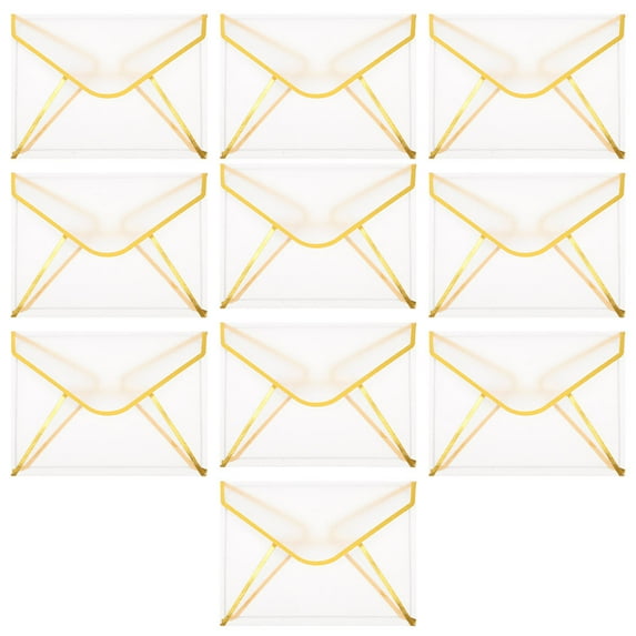 ULTNICE 10pcs Ticket Envelope Paper Multi Elegant Engagement