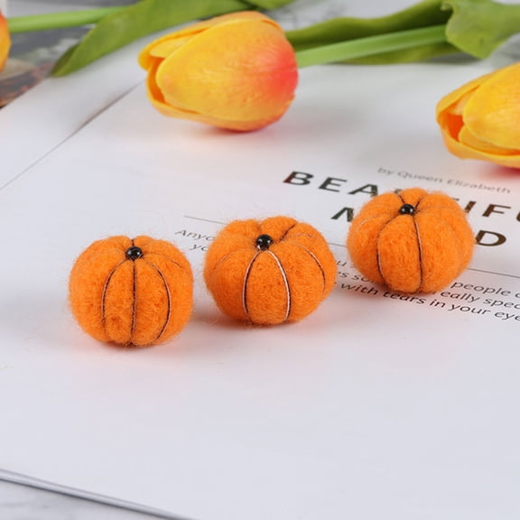 ULTNICE 12Pcs Felt Pumpkin Decorations for Tree and Table Setting Assorted Colors for Tsgiving