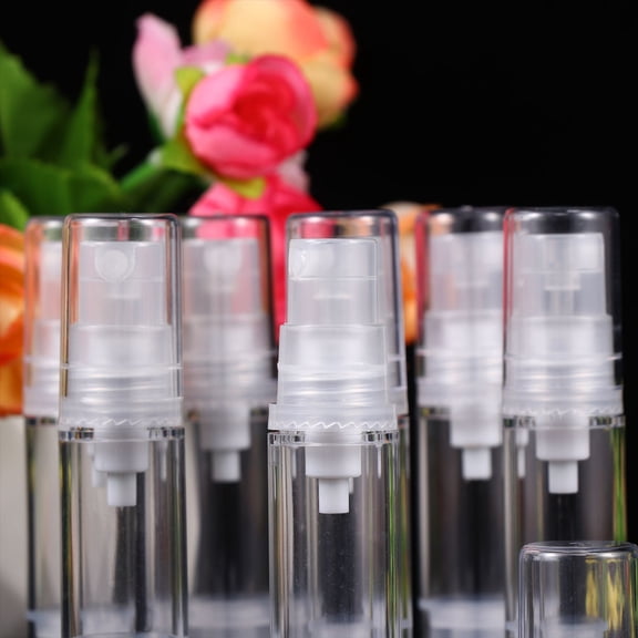 ULTNICE 12Pcs Empty Spray Bottle Fine Mist Pump Dispenser for Travel Use 5ml Transparent Cylindrical Leak-Proof