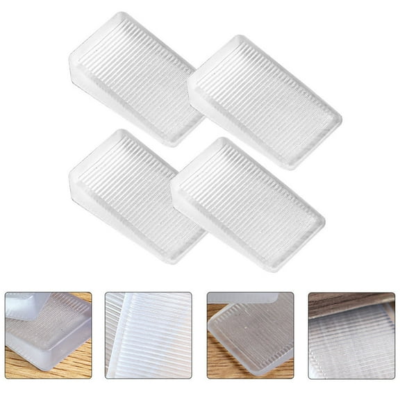 ULTNICE 12Pcs Wedge Shape Table Shims PVC Prevent Slipping for DIY Enthusiasts