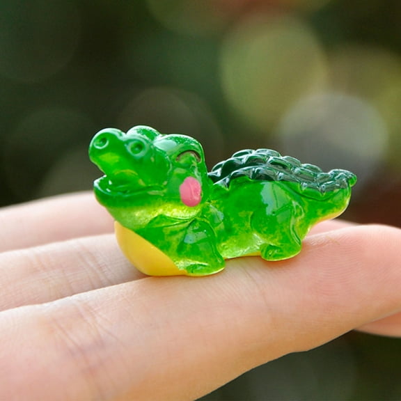 ULTNICE 12pcs Simulation Animal Model Crocodile Shape Animal Figures Synthetic Resin for Craft Enthusiasts