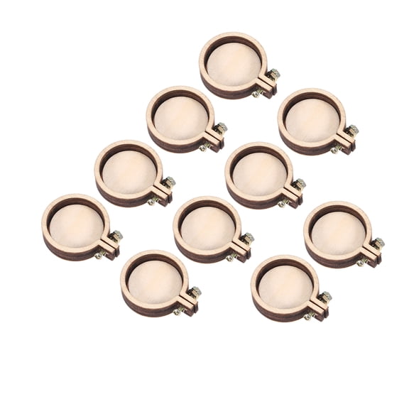 ULTNICE 15PCS Quilting Frame for Sewing Crafts Miniature Frames Light Brown Craft Creation
