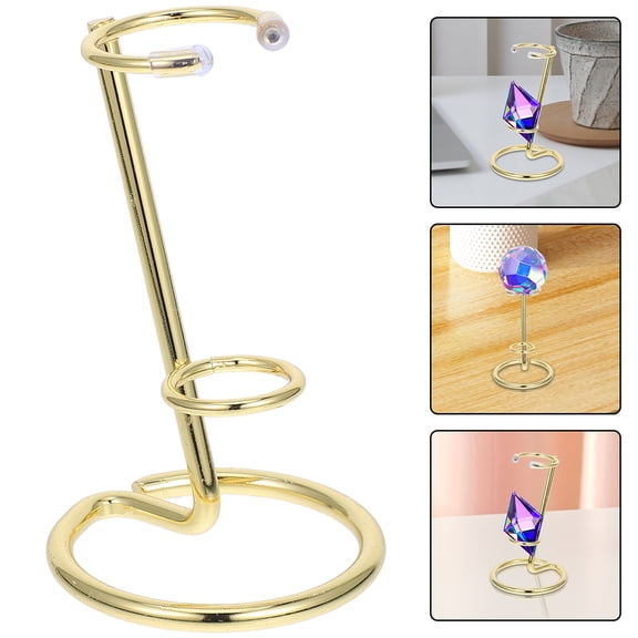 ULTNICE 1Pack Marble Stand For Crystals Iron Display Elegant Storage For Collectors