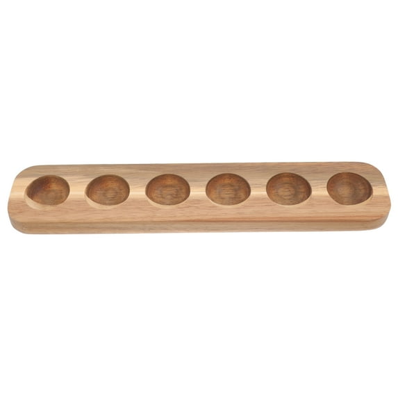ULTNICE Reusable Egg Carton Egg Storage Container Light Brown Wood 1Set for Home Use
