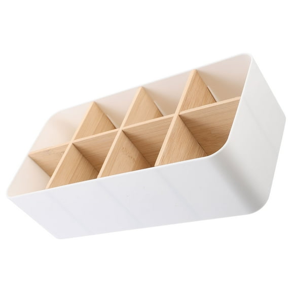 ULTNICE 1Pack Rectangular Storage Box with Compartments for Home 11.3x5.0x3.1in