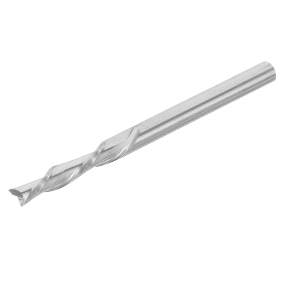 ULTNICE Carbide Spiral Milling Cutter Bit for Cnc Routers Plated Silver Durable Double Edge