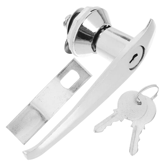 ULTNICE 1Pack Sleek Design Zinc Alloy Cabinet Panel Latch Lock for Industrial Use 4.5x2.4x1.4in