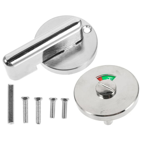 ULTNICE Occupied Sign Bathroom Door Lock Privacy Indicator Lock Metal Green 1Pack