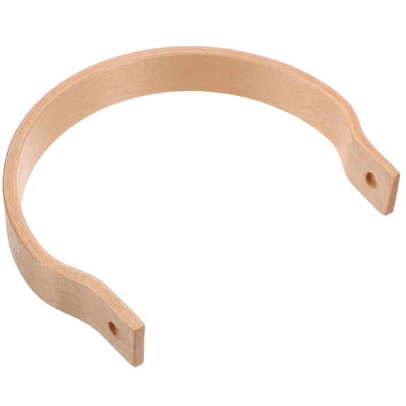 ULTNICE Ergonomic Wooden Teapot Handle Replacement Light Brown for Home Kettle Supplies