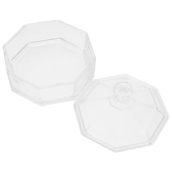 ULTNICE Candy Dishes Decorative Glass 1Set 4.53X4.53X3.5In Office Table