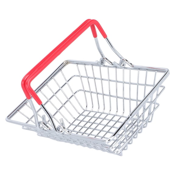 ULTNICE Handheld Storage Basket Red Rubber for Photography Props 1Set