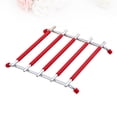 thumbnail image 1 of ULTNICE Kitchen Counter Hot Mat Square Silicone Coaster Red 1Set Heat Resistant, 1 of 8