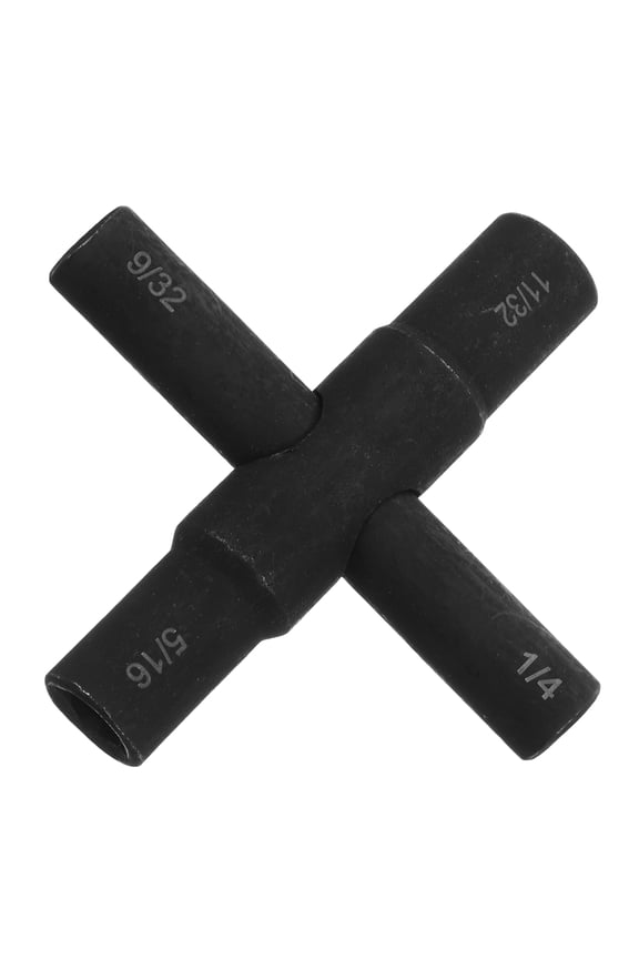 Utility Key Wrench Black 1Pack 3.1X3.1X0.6In