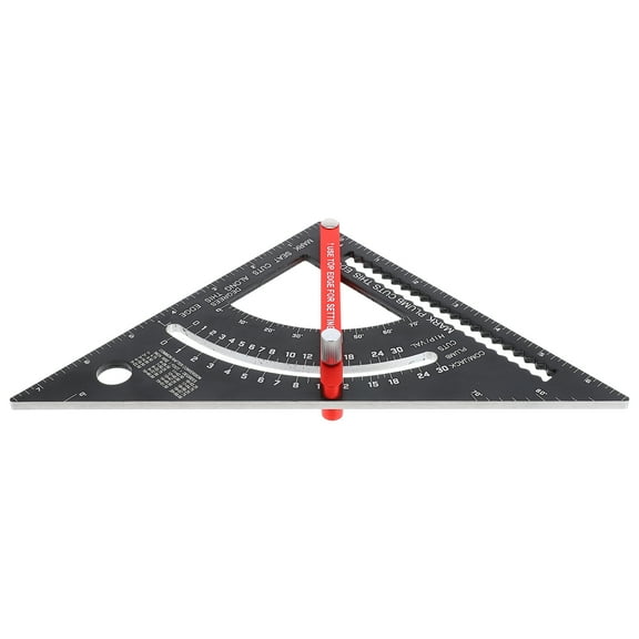 ULTNICE Woodworking Square Ruler Aluminum Alloy Carpentry Precision Tool 1Pack