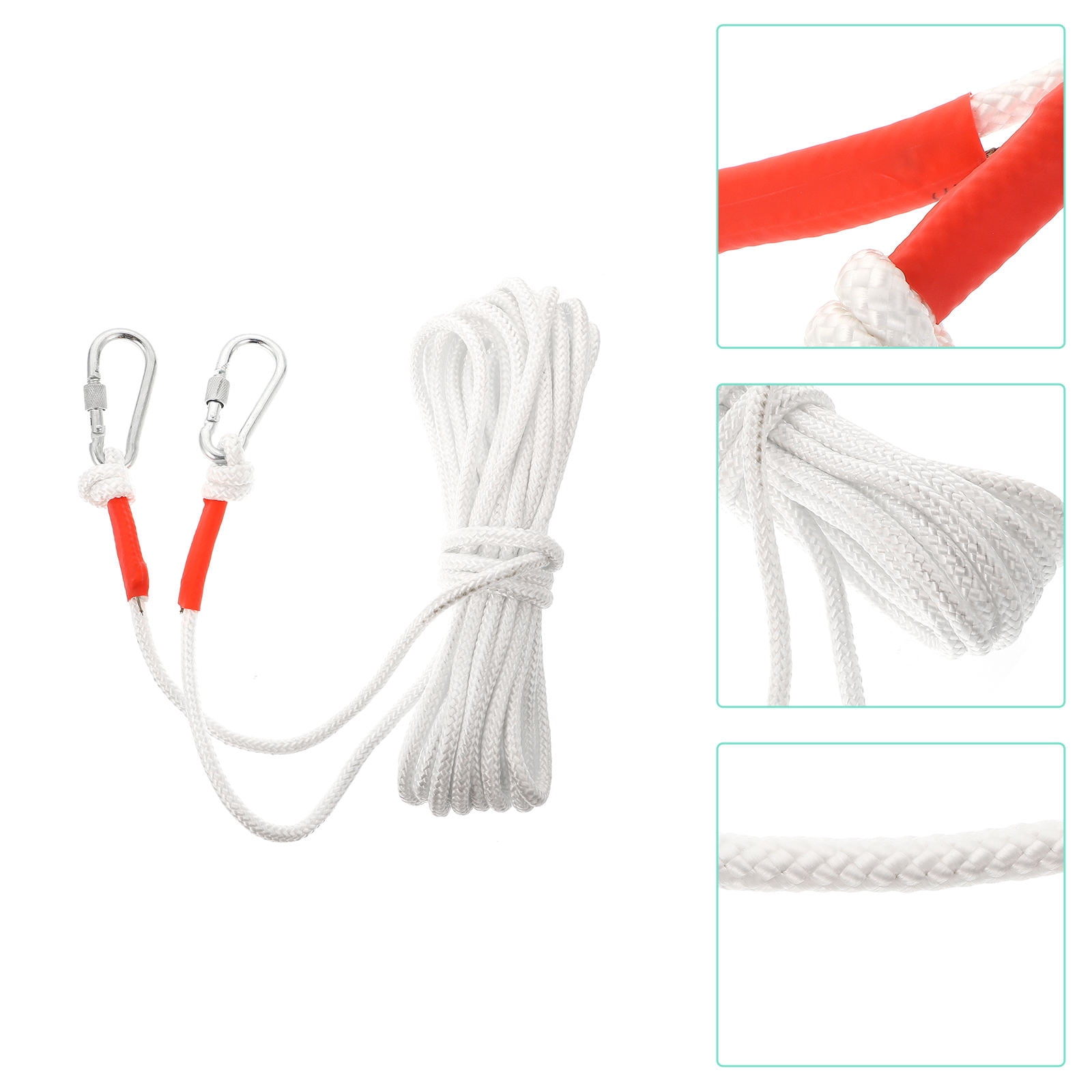 ULTNICE Clothes Drying Rope Safety Auxiliary Braided White 1Pack 10m ...