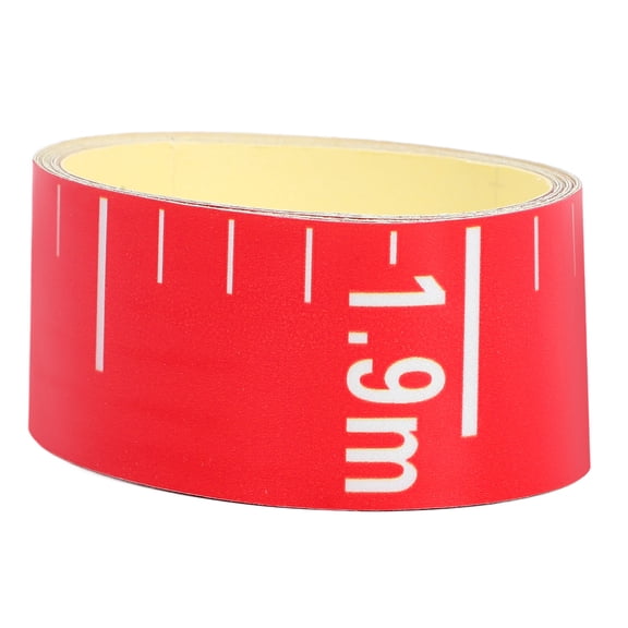 ULTNICE Aquarium Water Level Sticker Red Aluminum 1Set 78.7X1.4X0.04In